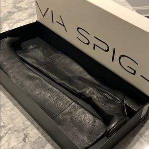 Via Spiga “Beline” Leather Over Knee Boots Size 5